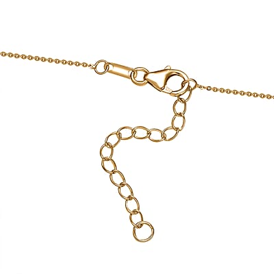 D'Joy Moissanite 2.15 ctw Necklace in 18K Vermeil Yellow Gold Over Sterling Silver 18 Inches