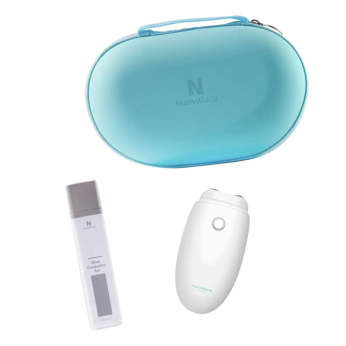 Nuovaluce Beauty Mini Device Bundle with Silver Conductive Gel and Travel Case (2 Years Warranty) image number 0