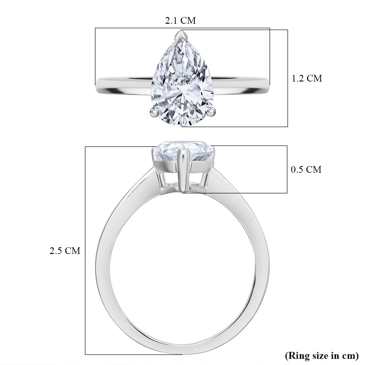 SGL Certified Luxuriant Lab Grown Diamond G VS 2.00 ctw Ring in 950 Platinum (Size 10.0) 4 Grams image number 5