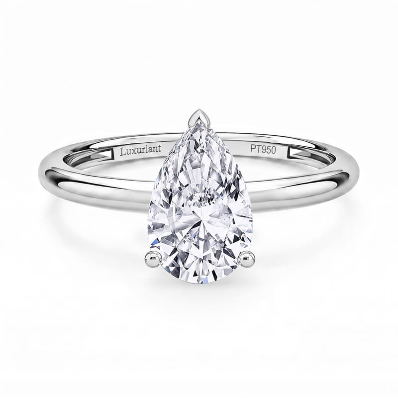Luxuriant Lab Grown Diamond G VS 2.00 ctw Ring in 950 Platinum (Size 7.0) 4 Grams