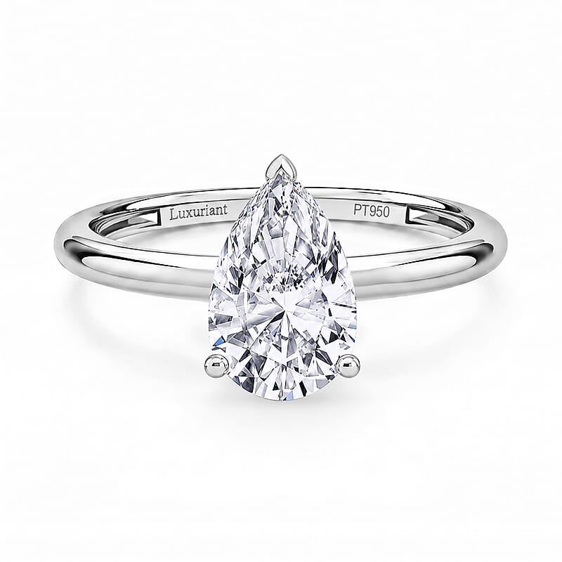 Luxuriant Lab Grown Diamond G VS 2.00 ctw Ring in 950 Platinum (Size 7.0) 4 Grams