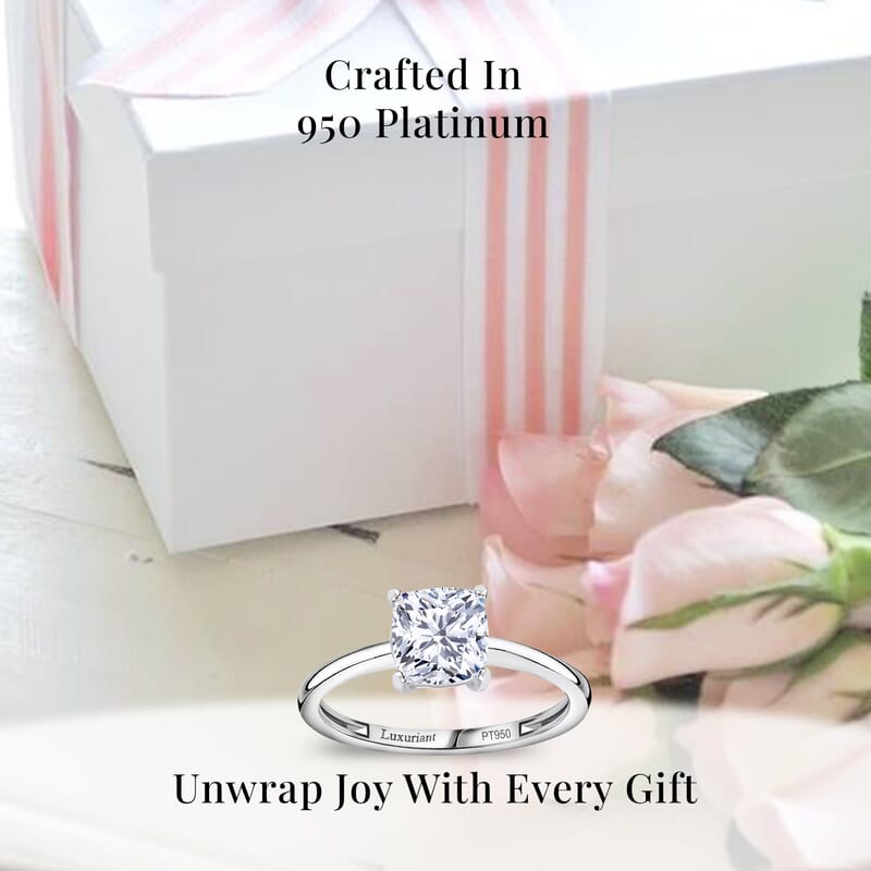 SGL Certified 950 Platinum Luxuriant Lab Grown Diamond (G, VS) Ring (Size 10.0) (4 g) 2.00 ctw
