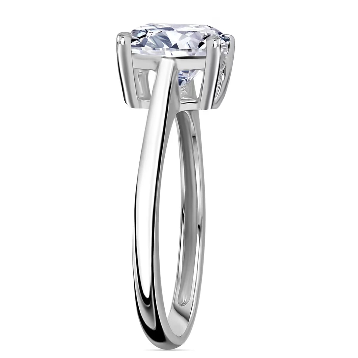 Auction of the Month SGL Certified 950 Platinum Luxuriant Lab Grown Diamond (G-H, VS) Ring (Size 7.5) (4 g) 2.00 ctw image number 8