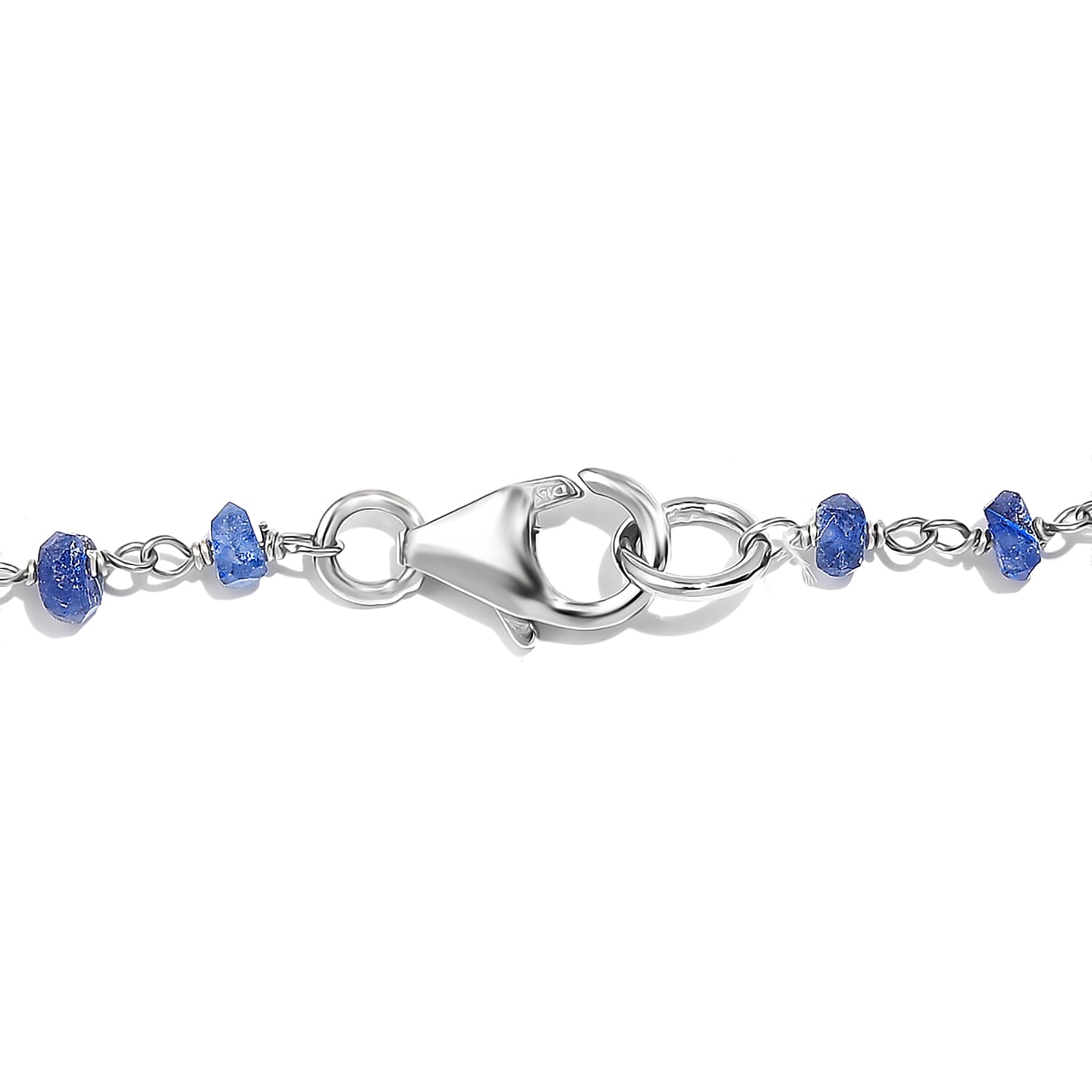 Blue Sapphire 28.00 ctw Necklace 20 Inches in Platinum Over Sterling Silver 
