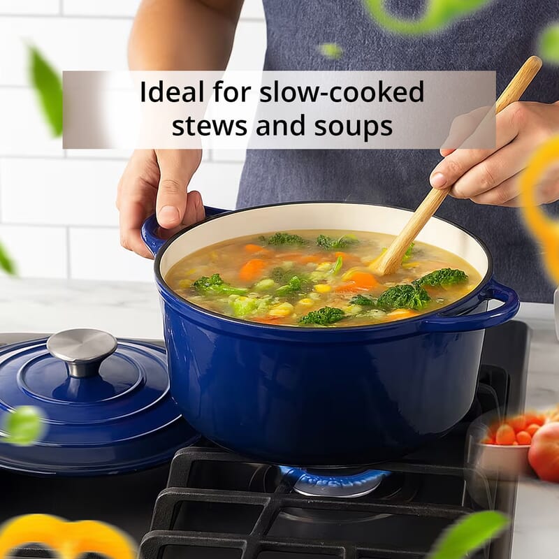 Livmore Blue Iron 4 Liter Cook Oven Pot