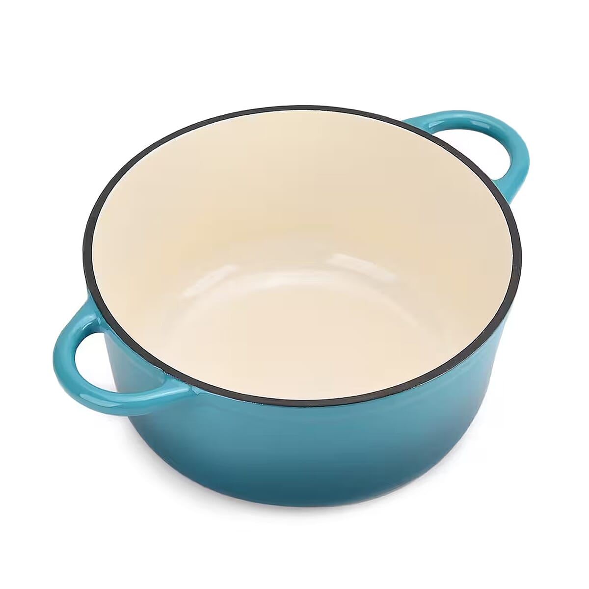 Green Cast Iron 4 Liter Dutch Oven Pot with Lid image number 0