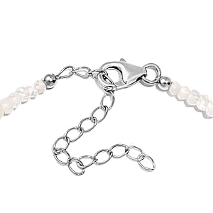 Rainbow Moonstone 15.00 ctw Bracelet in Platinum Over Sterling Silver (7.25-9.25In)