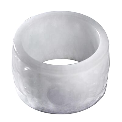 Natural Jade 32.00 ctw Carved Dragon Band Ring (Size 10.0)