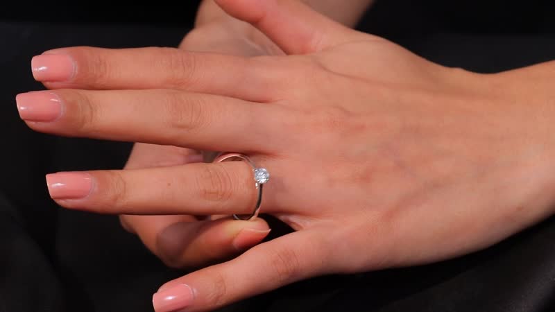 10K White Gold Luxuriant Lab Grown Diamond (Rnd 5mm) (E-F, VS) Solitaire Ring (Size 10.0) (Del. in 10-15 Days) 0.50 ctw