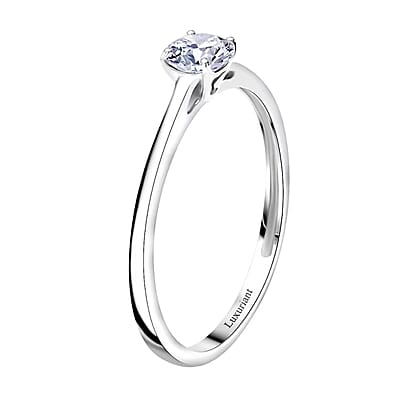 IGI Certified Luxuriant Lab Grown Diamond E-F VS 0.50 ctw Solitaire Ring in 10K White Gold (Size 10.0) (Del. in 10-15 Days)