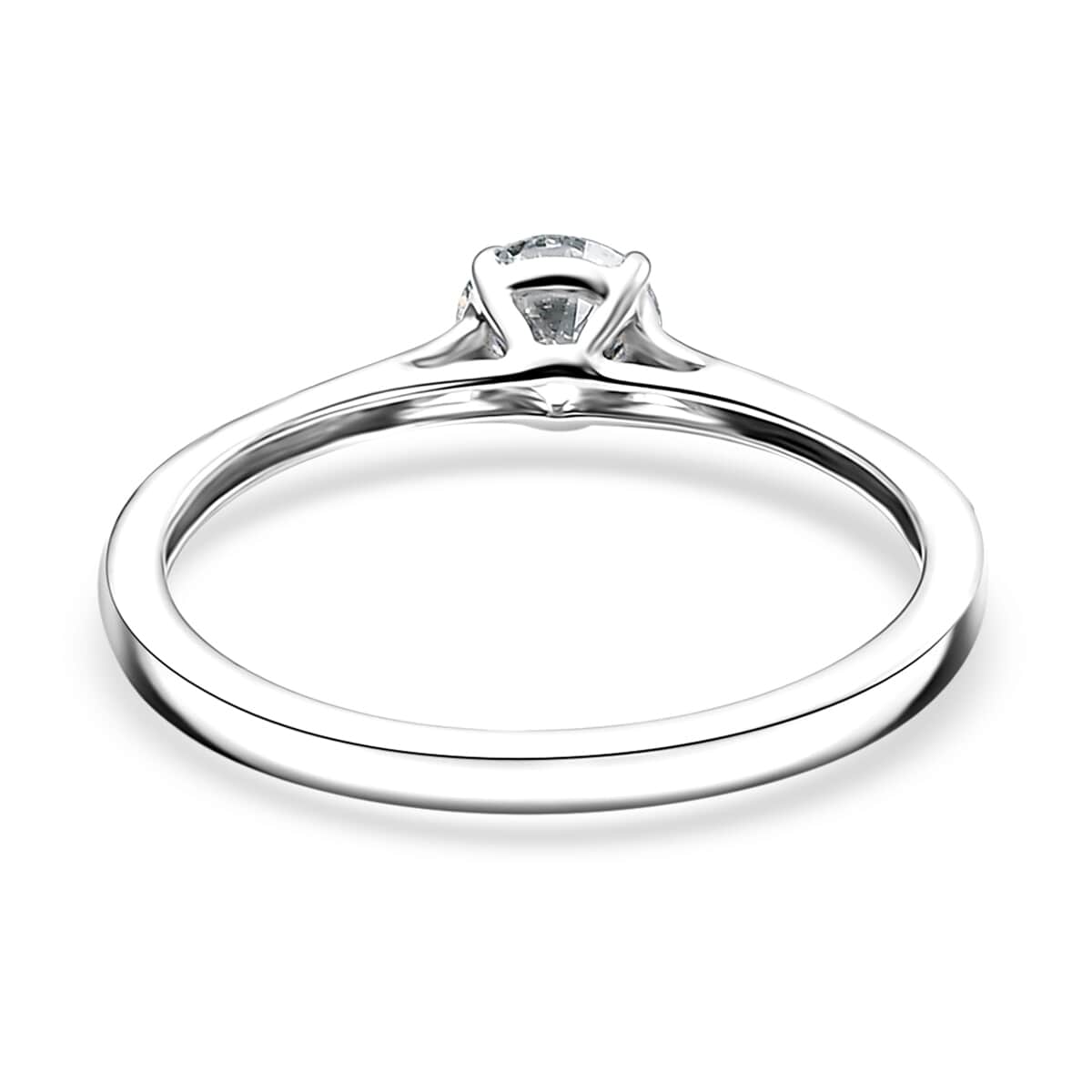 Luxuriant Lab Grown Diamond E-F VS 0.50 ctw Solitaire Ring in 10K White Gold (Size 5.0) (Del. in 10-15 Days) image number 4