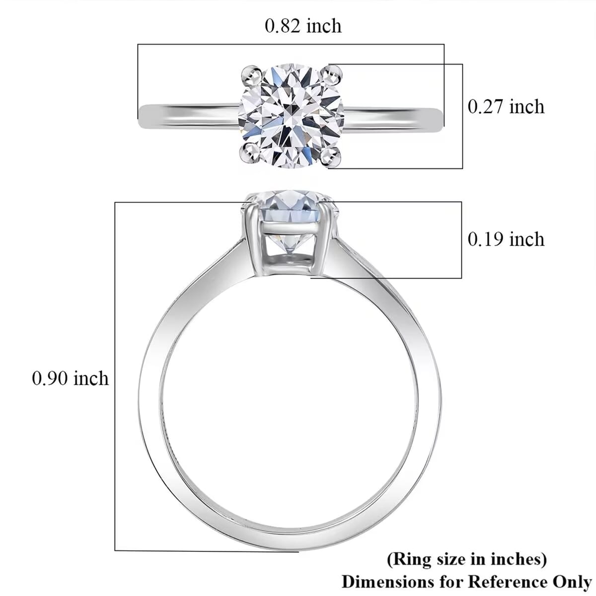 IGI Certified Luxuriant Lab Grown Diamond E-F VS 1.00 ctw Solitaire Ring in 10K White Gold (Size 6.0) (Del. in 10-15 Days) image number 7