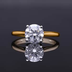 IGI Certified Luxuriant Lab Grown Diamond E-F VS 1.00 ctw Solitaire Ring in 10K Yellow Gold (Size 6.0) (Del. in 10-15 Days)