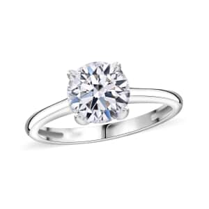 IGI Certified Luxuriant Lab Grown Diamond E-F VS 2.00 ctw Solitaire Ring in 10K White Gold (Size 10.0) (Del. in 10-15 Days)