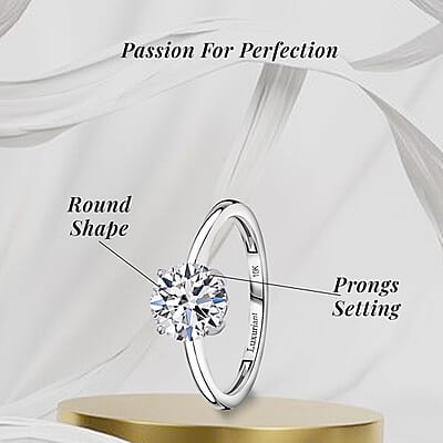 IGI Certified Luxuriant Lab Grown Diamond E-F VS 2.00 ctw Solitaire Ring in 10K White Gold (Size 10.0) (Del. in 10-15 Days)