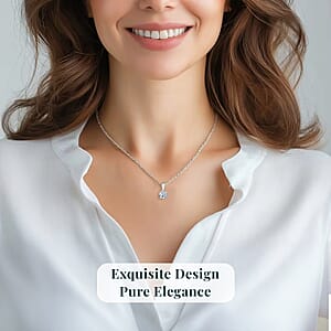 IGI Certified Luxuriant Lab Grown Diamond E-F VS 1.00 ctw Solitaire Pendant without Chain in 10K White Gold (Del. in 10-12 Days)