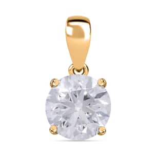 IGI Certified Luxuriant Lab Grown Diamond E-F VS 1.00 ctw Solitaire Pendant in 10K Yellow Gold (Del. in 10-15 Days)