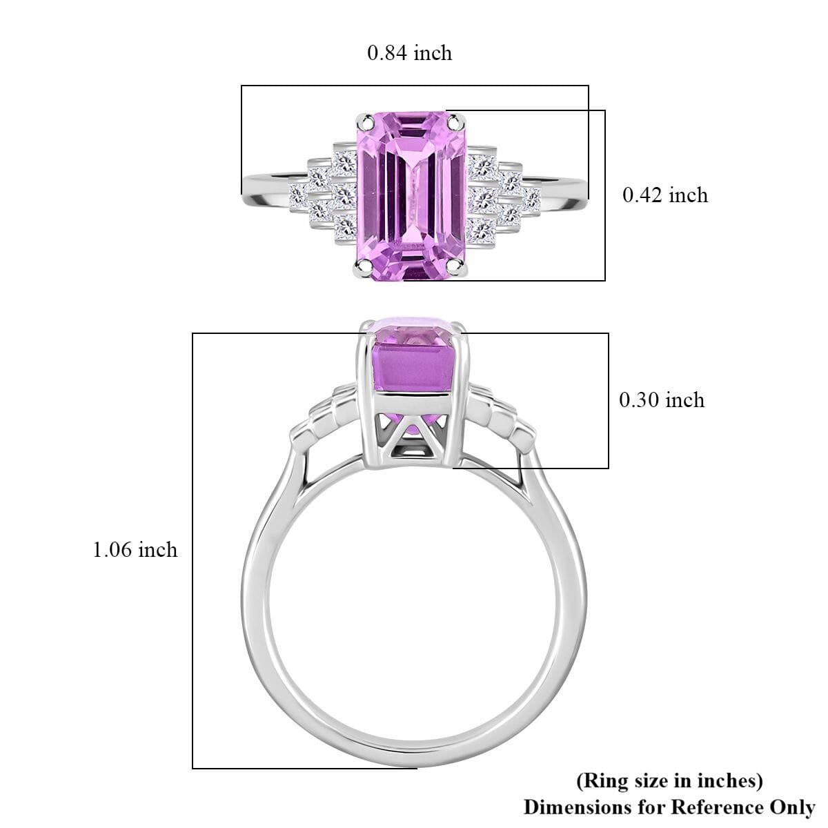 Certified & Appraised Rhapsody AAAA Patroke Kunzite and E-F VS Diamond 4.85 ctw Ring in 950 Platinum (Size 9.0) 6.60 Grams image number 5