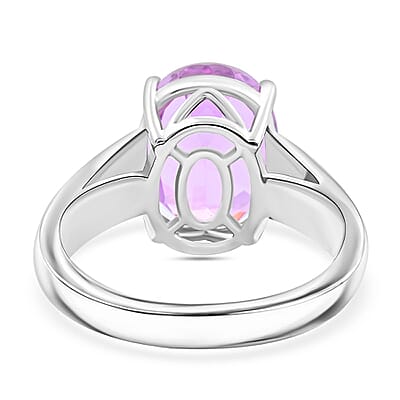 Certified & Appraised Rhapsody AAAA Patroke Kunzite and E-F VS Diamond 7.00 ctw Ring in 950 Platinum (Size 10.0) 8.25 Grams