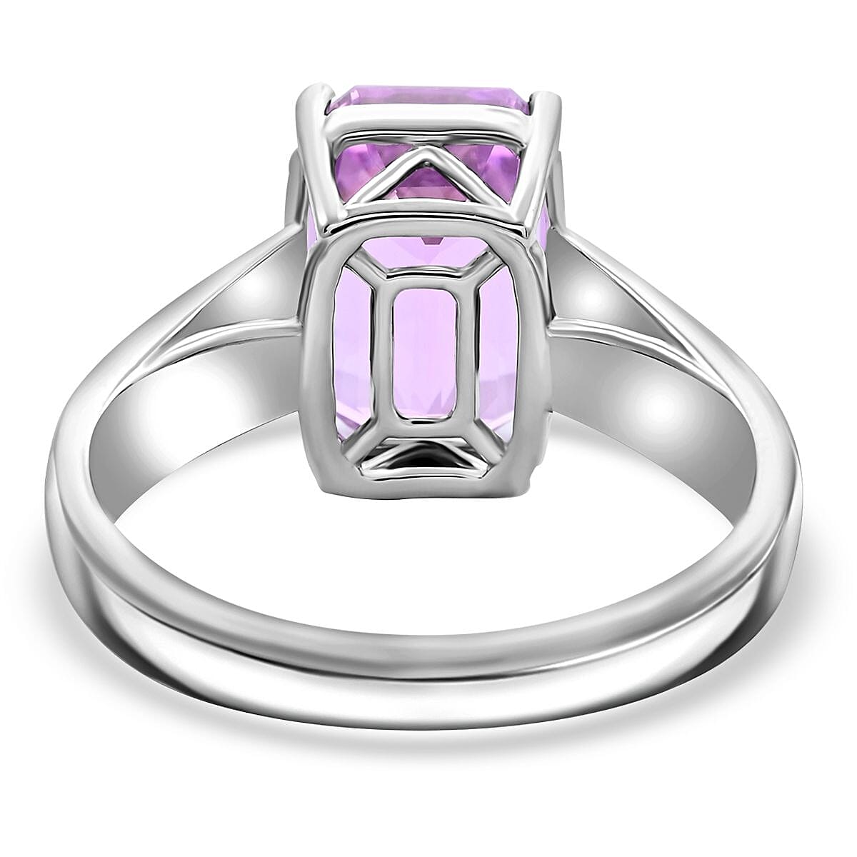 Certified & Appraised Rhapsody 950 Platinum AAAA Patroke Kunzite, Diamond (E-F, VS) (0.31 cts) Ring (Size 9.0) (8.20 g) 6.75 ctw image number 4