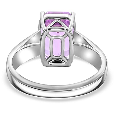 Certified & Appraised Rhapsody 950 Platinum AAAA Patroke Kunzite, Diamond (E-F, VS) (0.31 cts) Ring (Size 9.0) (8.20 g) 6.75 ctw