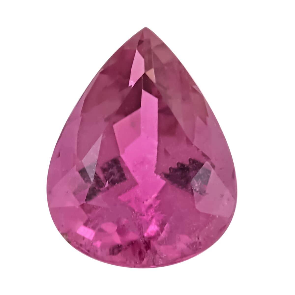 Certified & Appraised AAAA Pink Purplish Tourmaline (Pear Free Size) 4.92 ctw image number 0