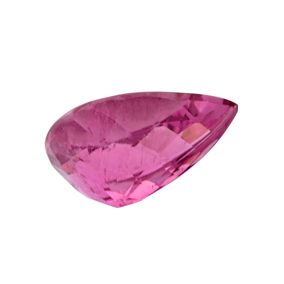 Certified & Appraised AAAA Pink Purplish Tourmaline (Pear Free Size) 4.92 ctw image number 2