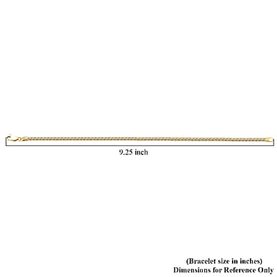 3mm Ice Chain Bracelet in 10K Yellow and White Gold (8.50 In) 7 Grams