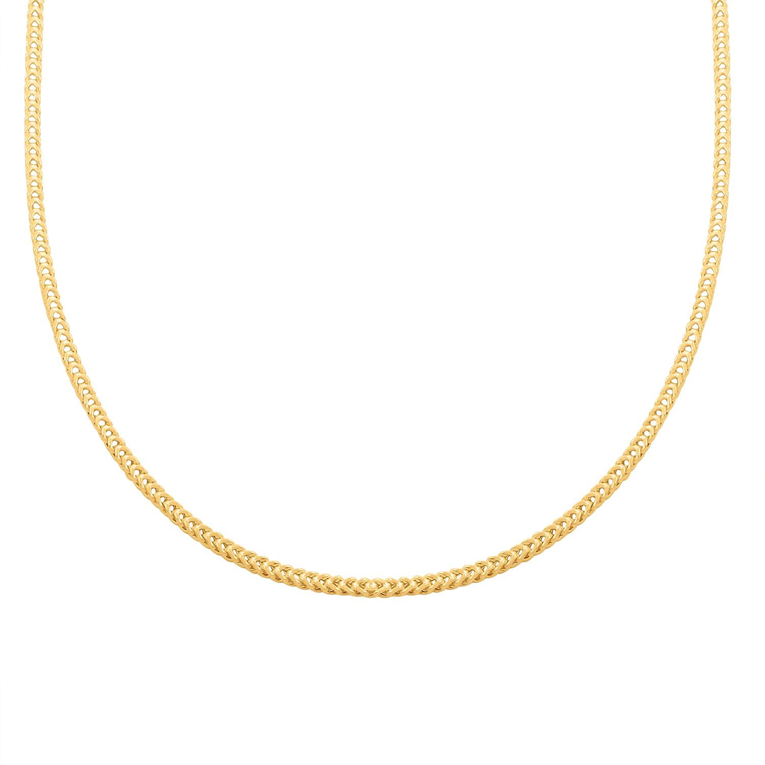Italian 1.80mm Franco Necklace in 10K Yellow Gold 3.75 Grams 22 Inches