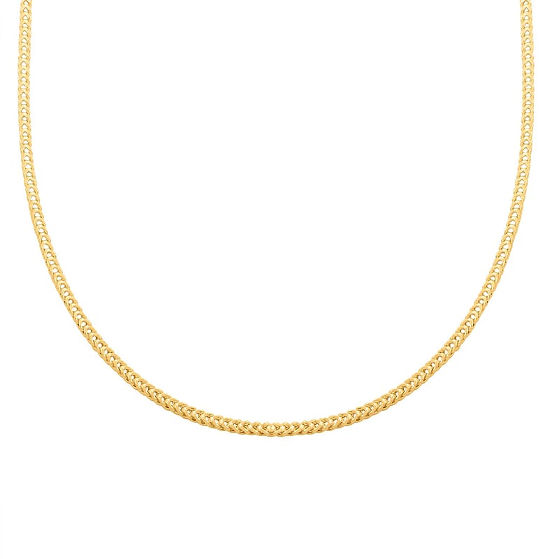 Italian 1.80mm Franco Necklace in 10K Yellow Gold 3.75 Grams 22 Inches