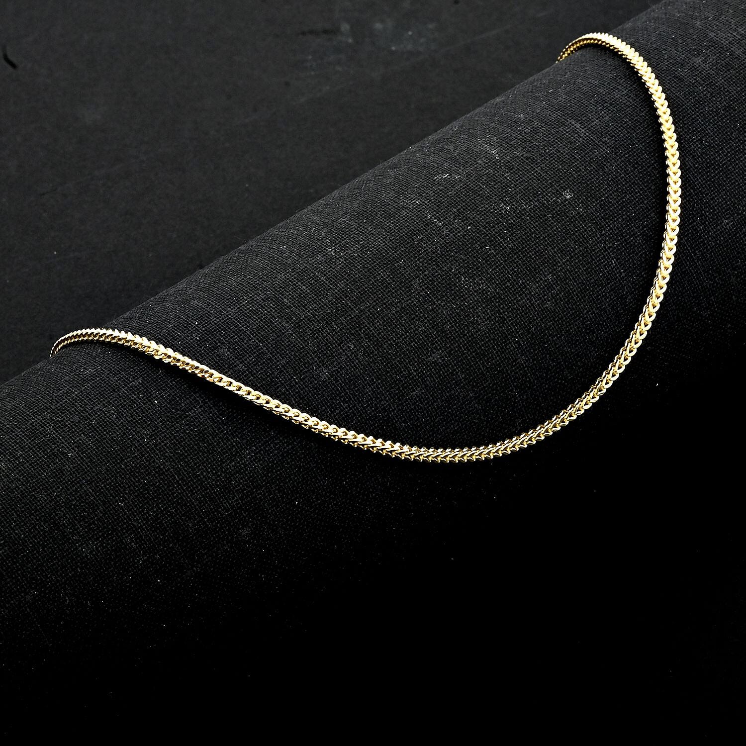 Italian 1.80mm Franco Necklace in 10K Yellow Gold 3.75 Grams 22 Inches