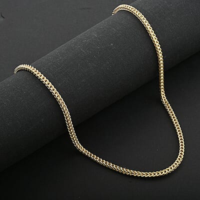 Italian 3.0mm Franco Necklace in 10K Yellow Gold 9.70 Grams 22 Inches