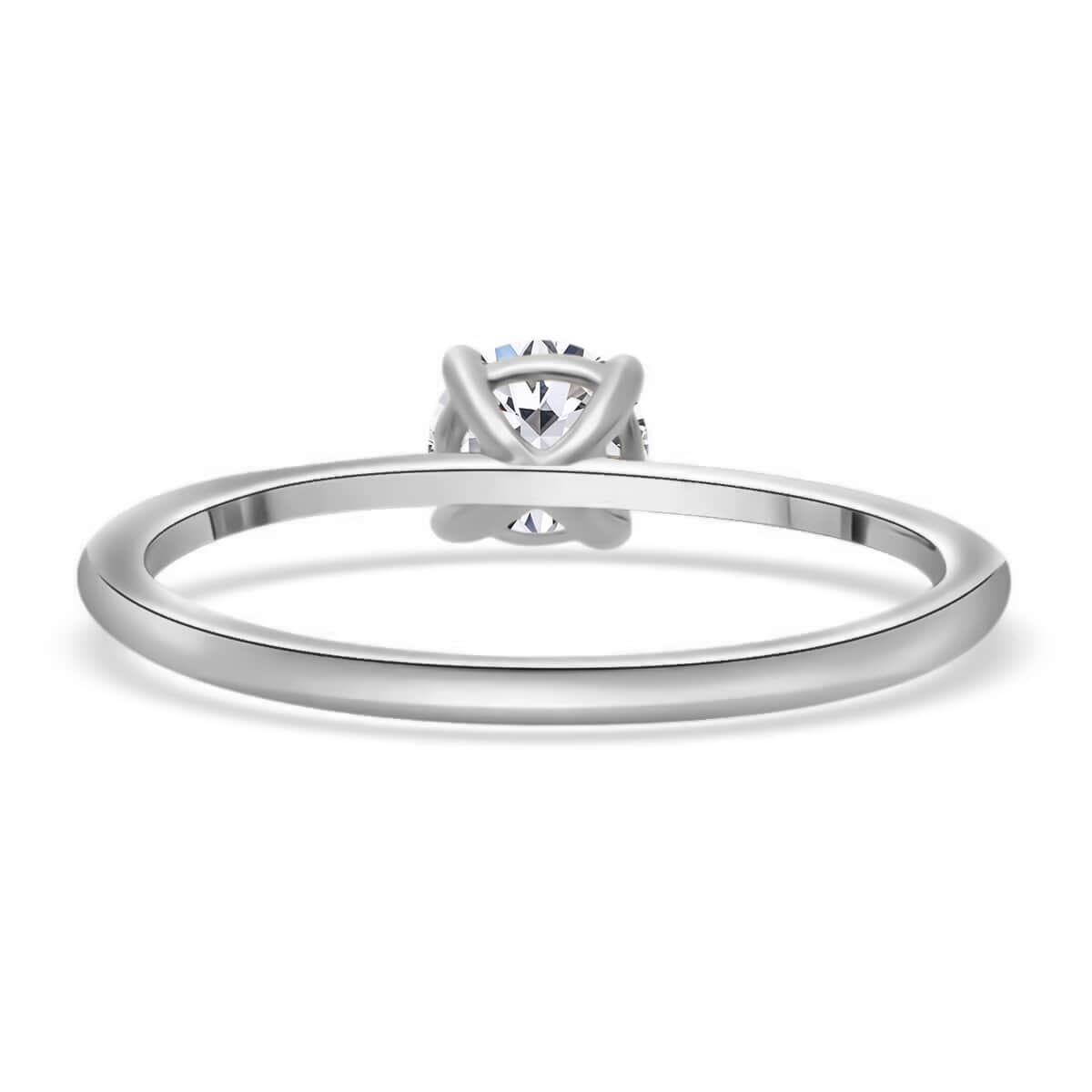 14K White Gold Luxuriant Lab Grown Diamond (E-F, VS) Solitaire Ring (Size 10.0) (Del. in 10-15 Days) 0.50 ctw image number 4