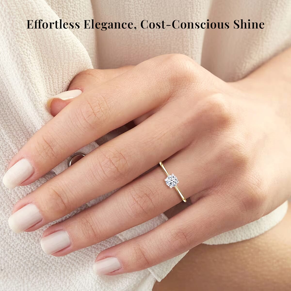 Luxuriant Lab Grown Diamond E-F VS 0.50 ctw Solitaire Ring in 14K Yellow Gold (Size 10.0) (Del. in 10-15 Days) image number 1