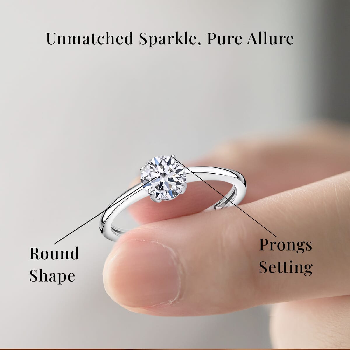 IGI Certified Luxuriant Lab Grown Diamond E-F VS 1.00 ctw Solitaire Ring in 14K White Gold (Size 5.0) (Del. in 10-15 Days) image number 5