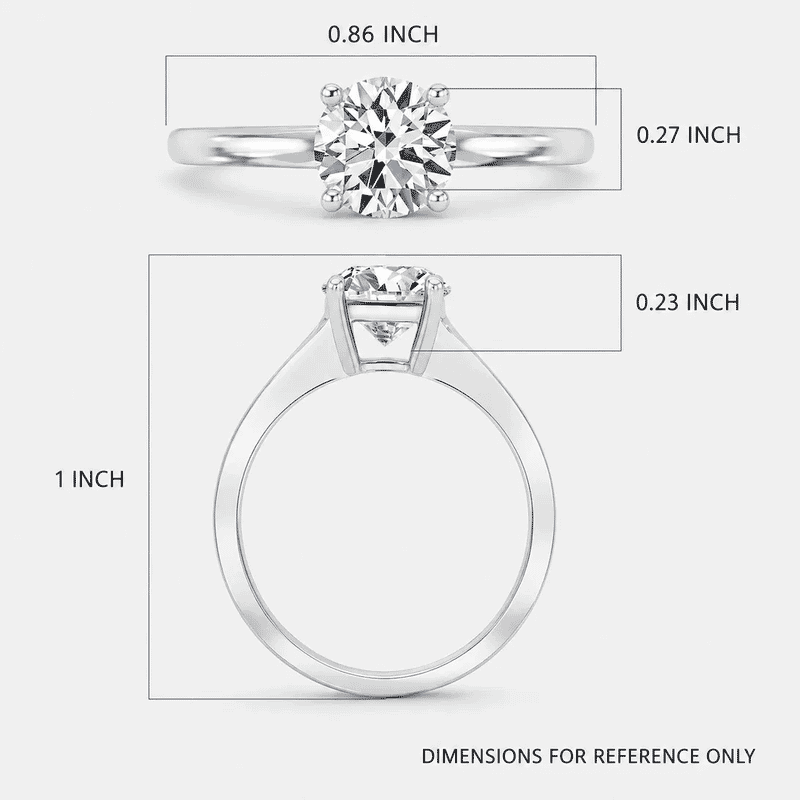 IGI Certified Luxuriant Lab Grown Diamond E-F VS 1.00 ctw Solitaire Ring in 14K White Gold (Size 5.0) (Del. in 10-15 Days)
