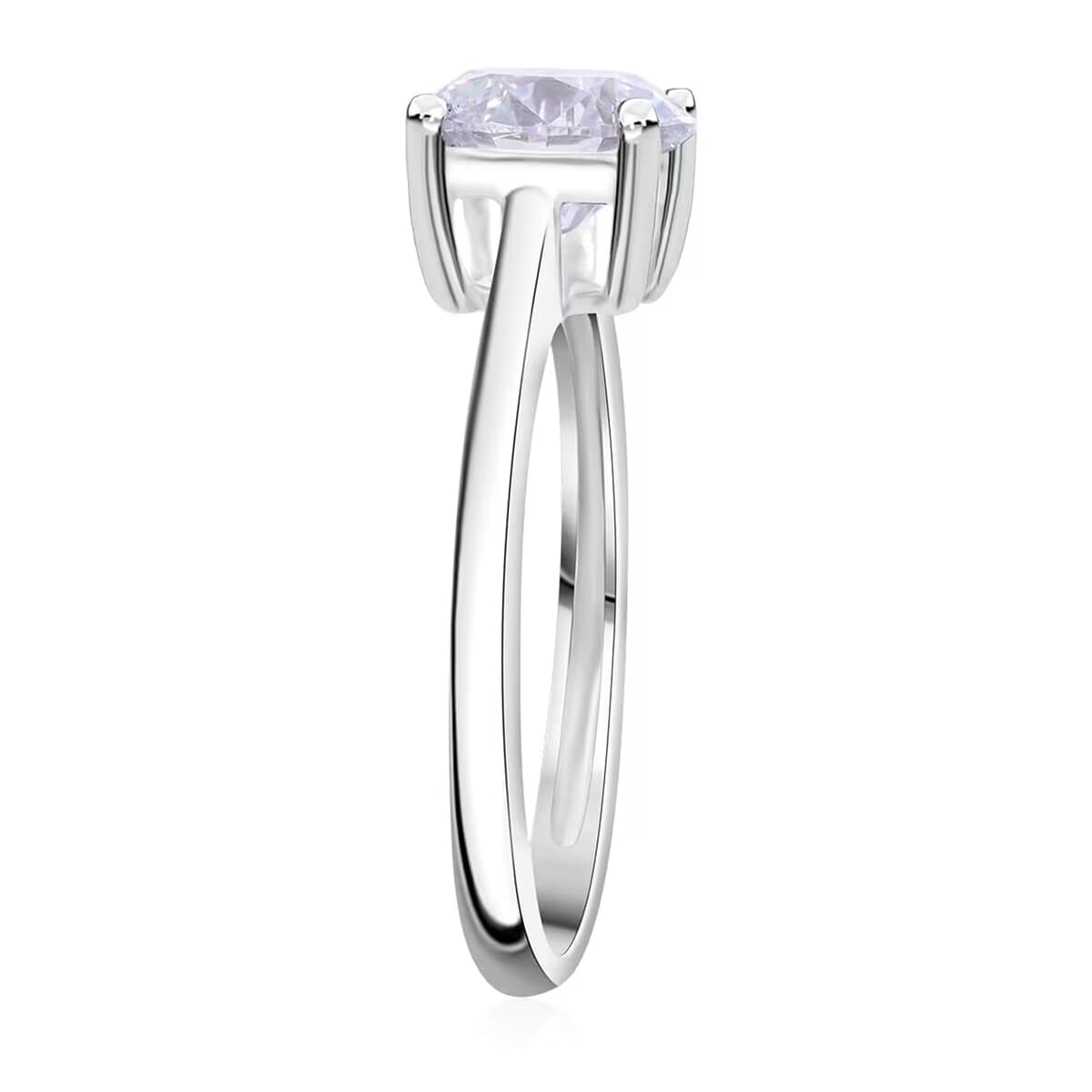IGI Certified Luxuriant Lab Grown Diamond E-F VS 1.00 ctw Solitaire Ring in 14K White Gold (Size 5.0) (Del. in 10-15 Days) image number 8