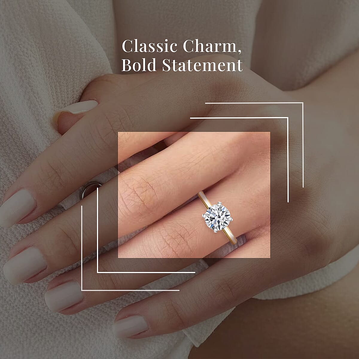 IGI Certified Luxuriant Lab Grown Diamond E-F VS 1.00 ctw Solitaire Ring in 14K Yellow Gold (Size 8.5) (Del. in 10-15 Days) image number 1