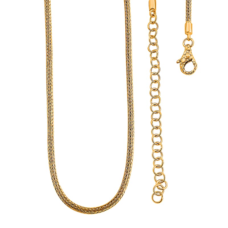 Bali Legacy Tulang Naga Necklace in 22K Vermeil YG Over Sterling Silver 17.60 Grams 18-22 Inches