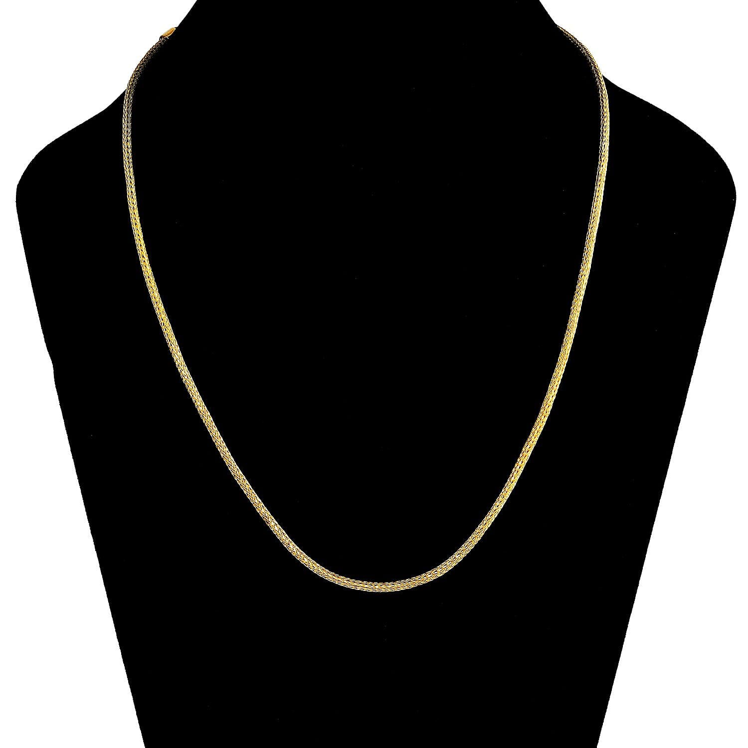 Bali Legacy Tulang Naga Necklace in 22K Vermeil YG Over Sterling Silver 17.60 Grams 18-22 Inches