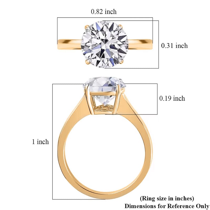 IGI Certified Luxuriant Lab Grown Diamond E-F VS 2.00 ctw Solitaire Ring in 14K Yellow Gold (Size 10.0)
