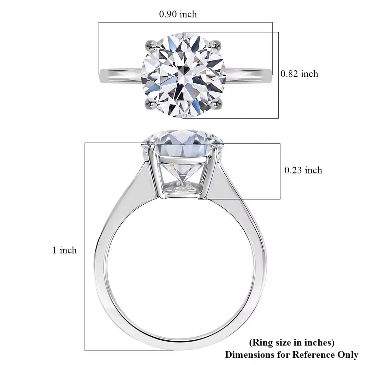 IGI Certified 14K White Gold Luxuriant Lab Grown Diamond (E-F, VS1) Solitaire Ring (Size 5.5) (Del. in 10-15 Days) 3.00 ctw image number 10