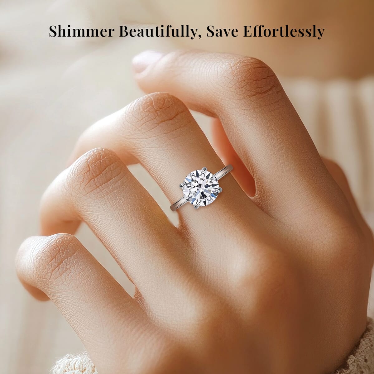 IGI Certified Luxuriant Lab Grown Diamond E-F VS1 3.00 ctw Solitaire Ring in 14K White Gold (Size 6.0) (Del. in 10-15 Days) image number 1