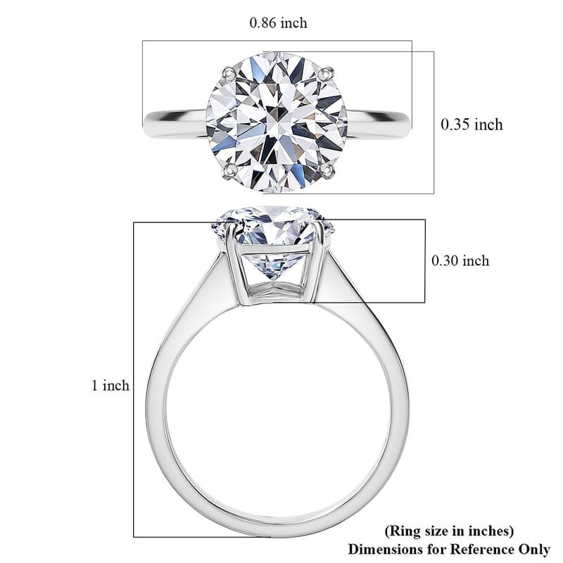 IGI Certified Luxuriant Lab Grown Diamond E-F VS 3.00 ctw Solitaire Ring in 14K White Gold (Size 6.0)