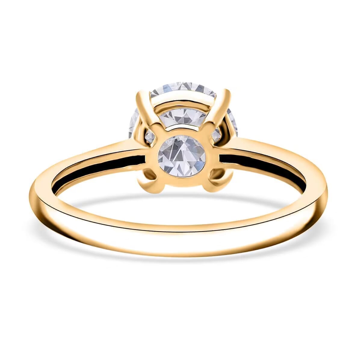 IGI Certified Luxuriant Lab Grown Diamond E-F VS 3.00 ctw Solitaire Ring in 14K Yellow Gold (Size 10.0) (Del. in 10-15 Days) image number 8