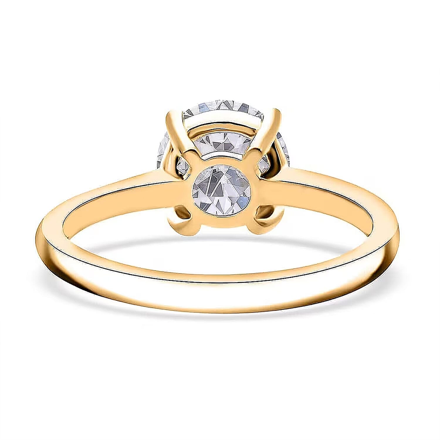 IGI Certified Luxuriant Lab Grown Diamond E-F VS 3.00 ctw Ring in 14K Yellow Gold (Size 6.0)