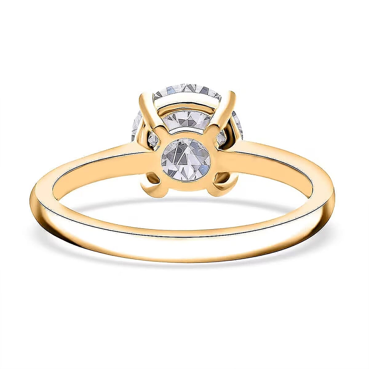 IGI Certified Luxuriant Lab Grown Diamond E-F VS 3.00 ctw Ring in 14K Yellow Gold (Size 9.5) image number 9