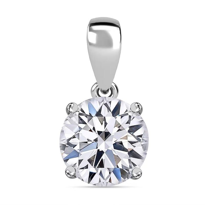 IGI Certified Luxuriant Lab Grown Diamond E-F VS 1.00 ctw Solitaire Pendant without Chain in 14K White Gold (Del. in 10-15 Days)