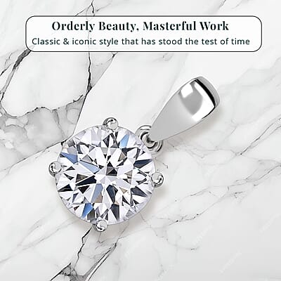 IGI Certified Luxuriant Lab Grown Diamond E-F VS 1.00 ctw Solitaire Pendant without Chain in 14K White Gold (Del. in 10-15 Days)