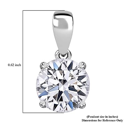 IGI Certified Luxuriant Lab Grown Diamond E-F VS 1.00 ctw Solitaire Pendant without Chain in 14K White Gold (Del. in 10-15 Days)
